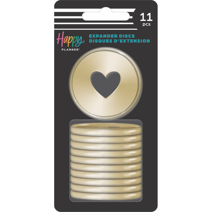 The Happy Planner EXPANDER Plastic Discs - Gold