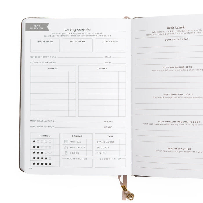 Bookshelf Reading Journal - A5