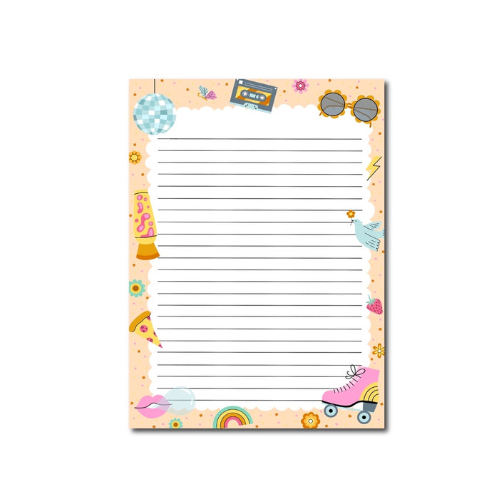 Retro Double-Sided A5 Notepad