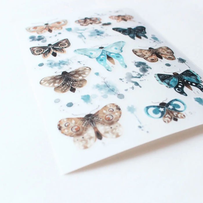 Rub-On Stickers - Watercolour Butterflies