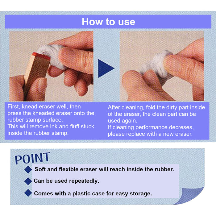 Clean Rub Eraser SEED Kneadable Eraser for Rubber Stamp Cleaning | WashiGang Australia