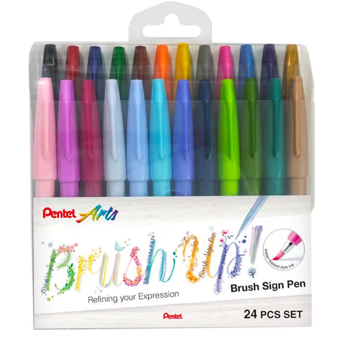 Pentel Arts 'Brush Up!' Brush Pens - 24pk