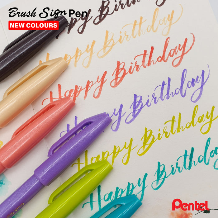 Pentel Arts 'Brush Up!' Brush Pens - Landscape Colours 6pk