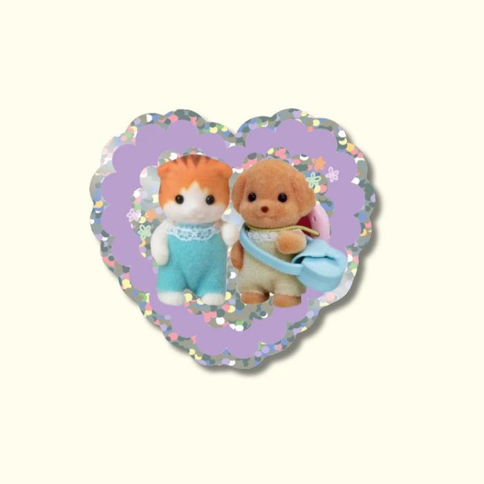 Best Friends Glitter Vinyl Sticker