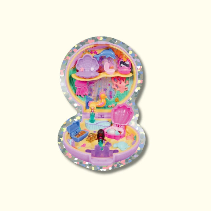 Polly Pocket Mermaid Glitter Vinyl Sticker