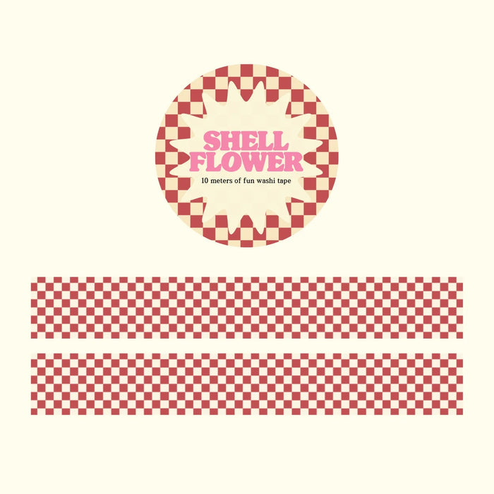 Red Check Washi Tape