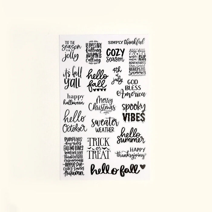 Seasonal Love (July-December) Deluxe Sticker Book