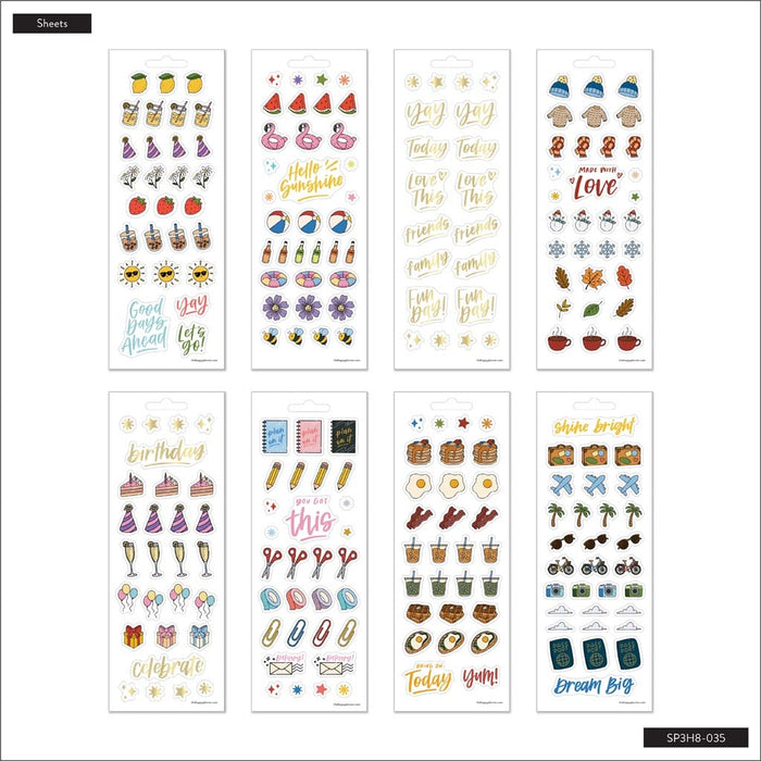The Happy Planner 'All The Things Icons' Sticker Book - 8 Sheets