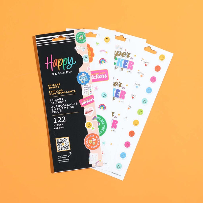 The Happy Planner 'I Heart Stickers' Sticker Book - 8 Sheets
