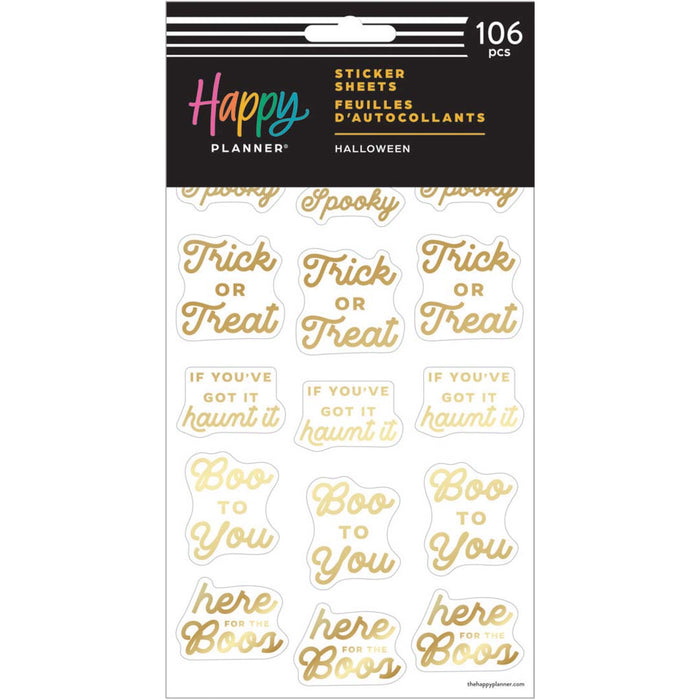 The Happy Planner 'Halloween' Stickers - 5 Sheets