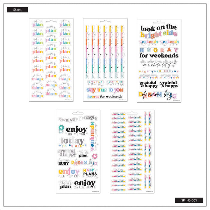 The Happy Planner 'Happy Brights' Stickers - 5 Sheets