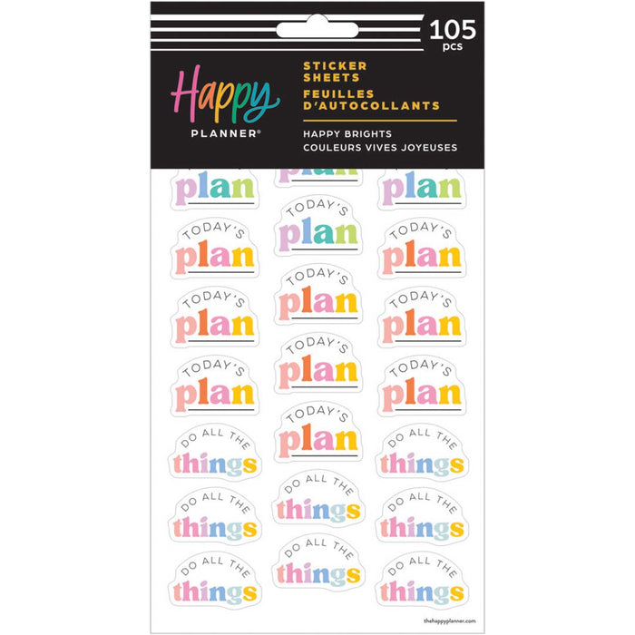 The Happy Planner 'Happy Brights' Stickers - 5 Sheets