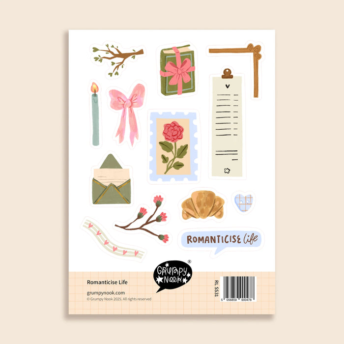 Romanticise Life Sticker Sheet