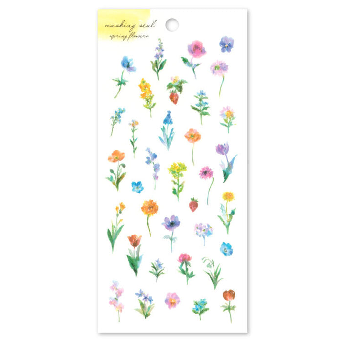 Washi Paper Stickers - Spring Flowers