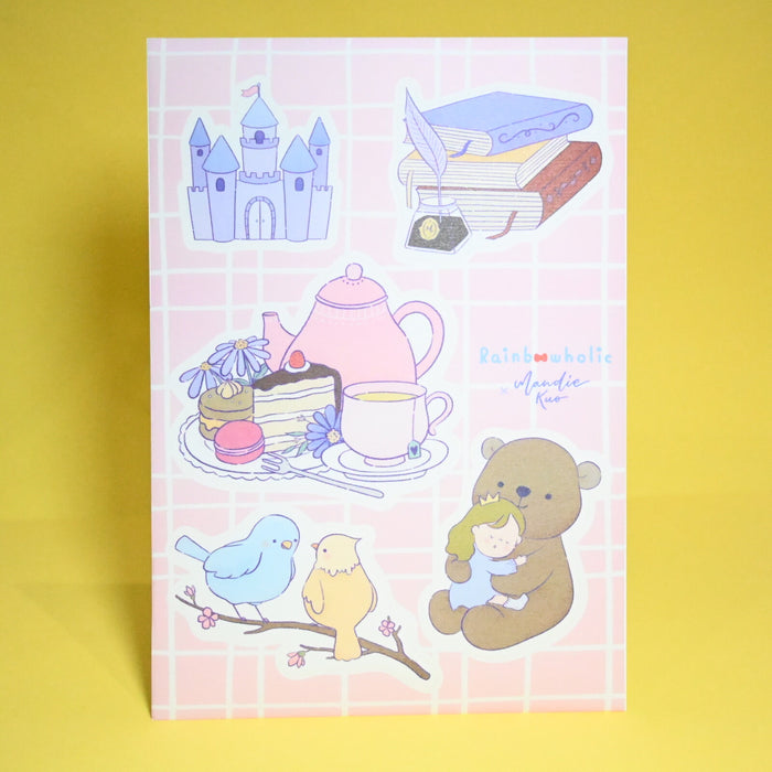 rainbowholic x Mandie Kuo A5 Washi Sticker Set - 2 Sheets - Fairy Tale