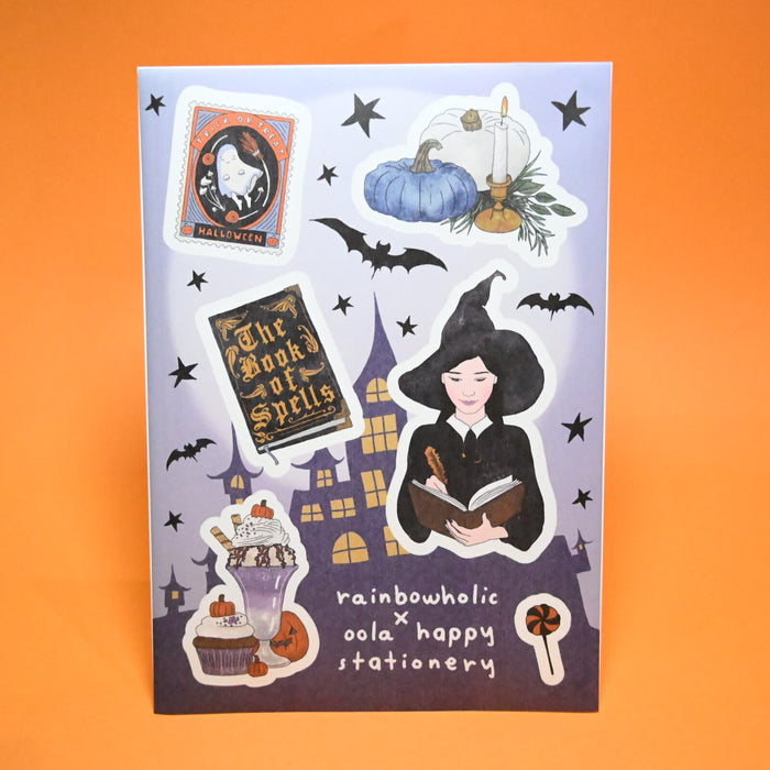 rainbowholic x Oola Happy Stationery A5 Washi Sticker Set - 2 Sheets - Autumn & Halloween