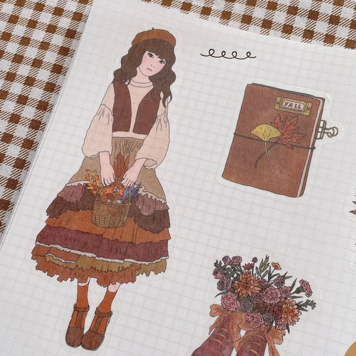 rainbowholic x Oola Happy Stationery A5 Washi Sticker Set - 2 Sheets - Autumn & Halloween