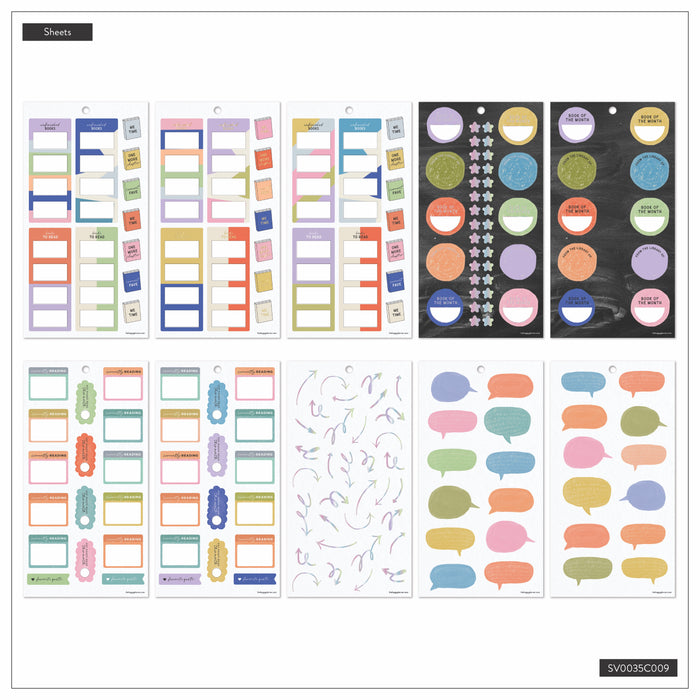 The Happy Planner CLASSIC Value Pack Stickers - Reading - 30 Sheets