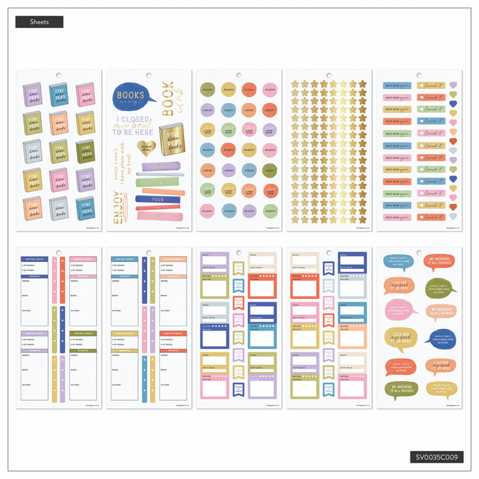 The Happy Planner CLASSIC Value Pack Stickers - Reading - 30 Sheets