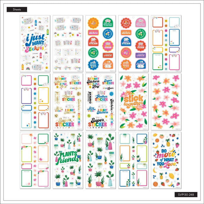 LAST STOCK! The Happy Planner CLASSIC Value Pack Stickers - I Heart Stickers - 30 Sheets