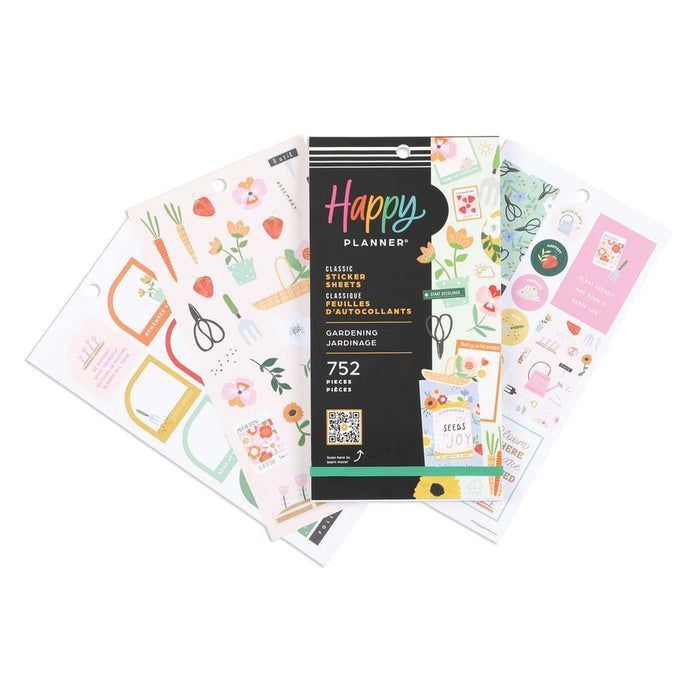 LAST STOCK! The Happy Planner CLASSIC Value Pack Stickers - Gardening - 30 Sheets