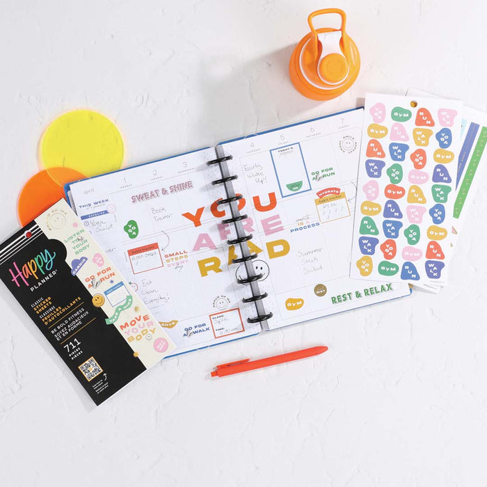 The Happy Planner CLASSIC Value Pack Stickers - Be Bold Fitness - 30 Sheets