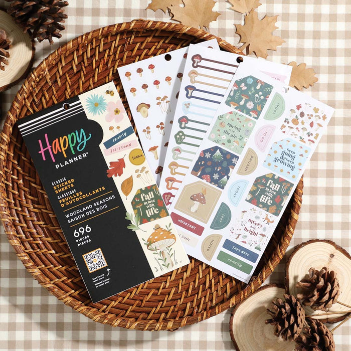 LAST STOCK! The Happy Planner CLASSIC Value Pack Stickers - Woodland Seasons - 30 Sheets