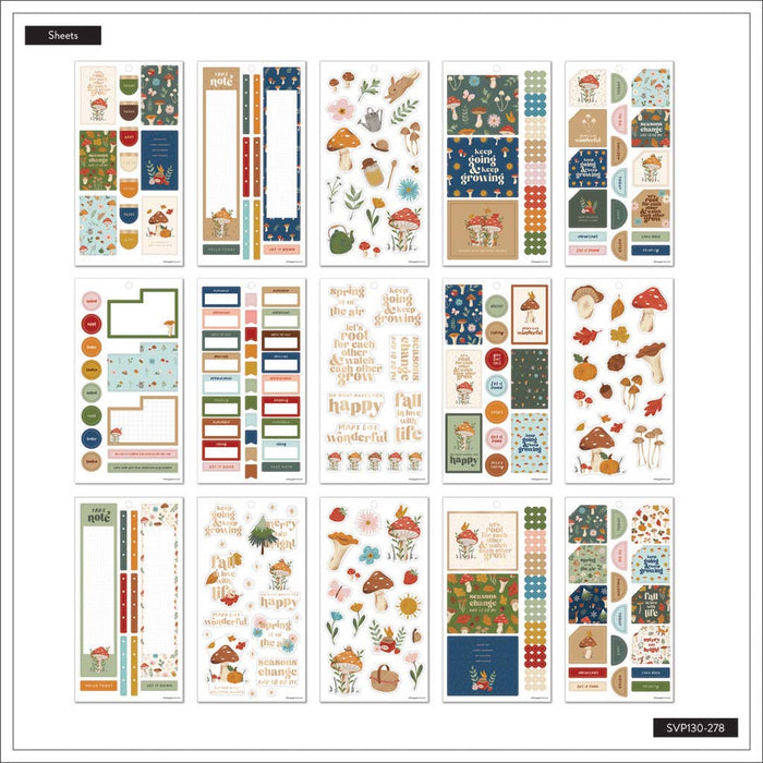 The Happy Planner CLASSIC Value Pack Stickers - Woodland Seasons - 30 Sheets