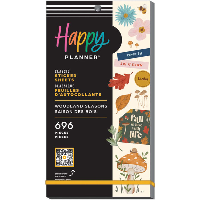 The Happy Planner CLASSIC Value Pack Stickers - Woodland Seasons - 30 Sheets