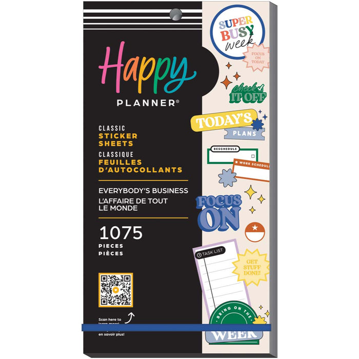 The Happy Planner CLASSIC Value Pack Stickers - Everybody's Business - 30 Sheets
