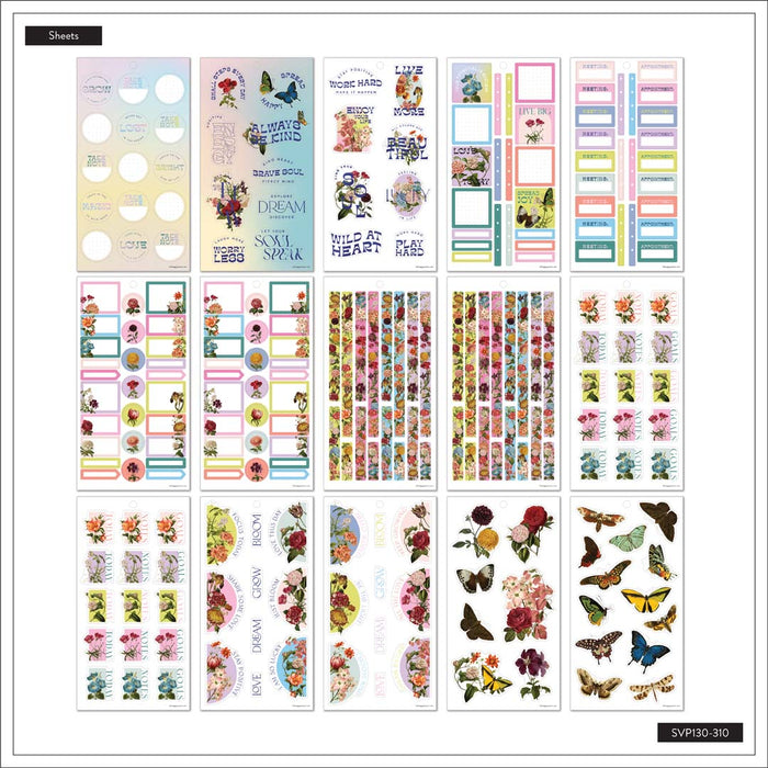 The Happy Planner CLASSIC Value Pack Stickers - Seeds of Joy - 30 Sheets