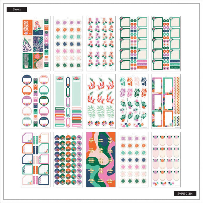 LAST STOCK! The Happy Planner CLASSIC Value Pack Stickers - Abstract Florals - 30 Sheets
