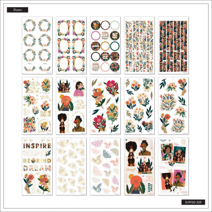 The Happy Planner CLASSIC Value Pack Stickers - Breathe Live Explore - 30 Sheets
