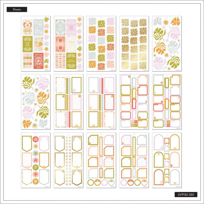 The Happy Planner CLASSIC Value Pack Stickers - Desert Thistle - 30 Sheets