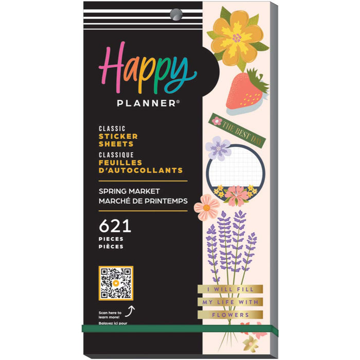 The Happy Planner CLASSIC Value Pack Stickers - Spring Market - 30 Sheets