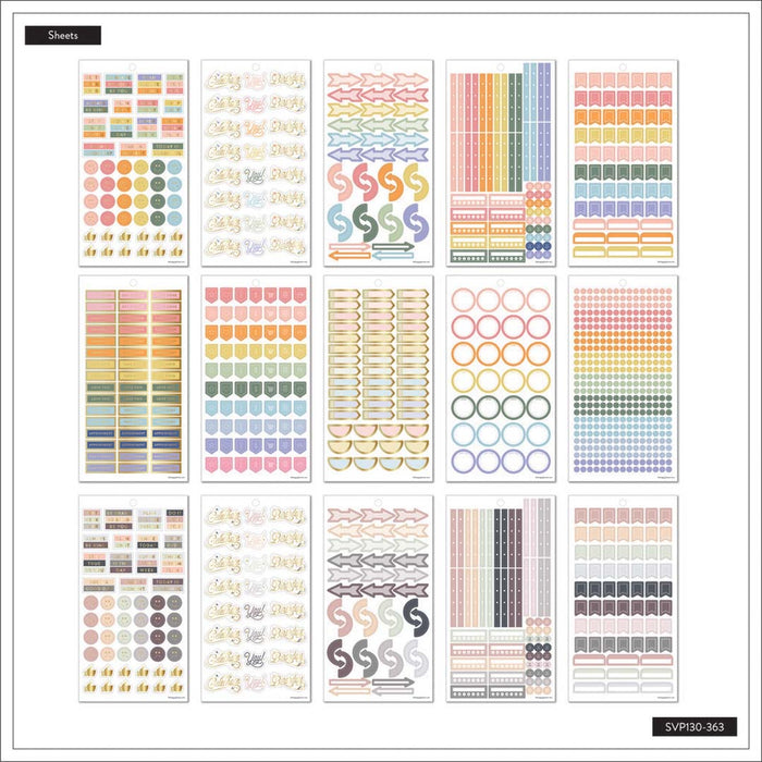 The Happy Planner CLASSIC Value Pack Stickers - Daily Essentials - 30 Sheets
