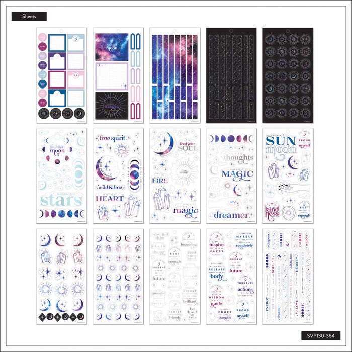 The Happy Planner CLASSIC Value Pack Stickers - Stargazer Magic - 30 Sheets