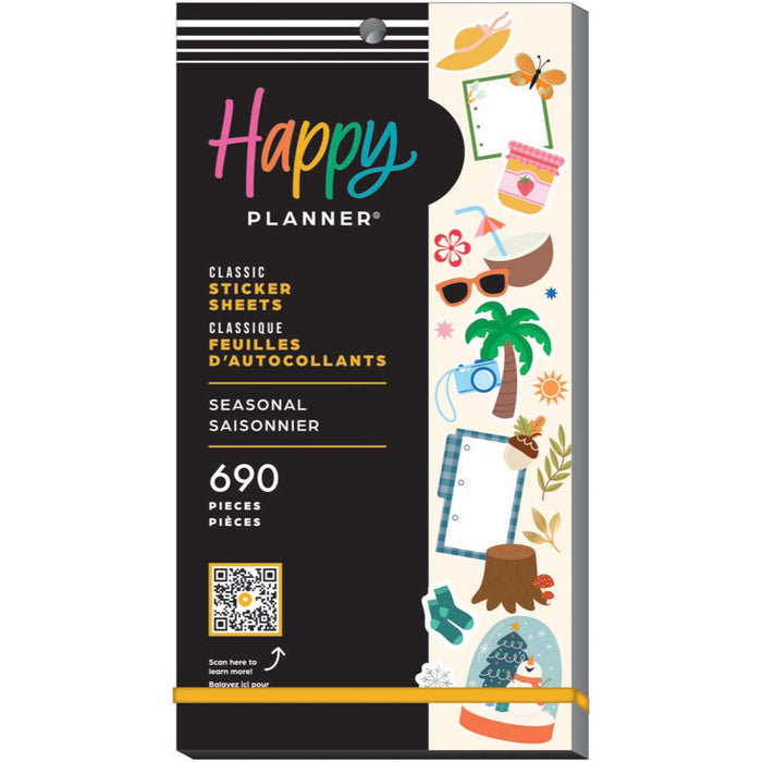 The Happy Planner CLASSIC Value Pack Stickers - Seasonal - 30 Sheets