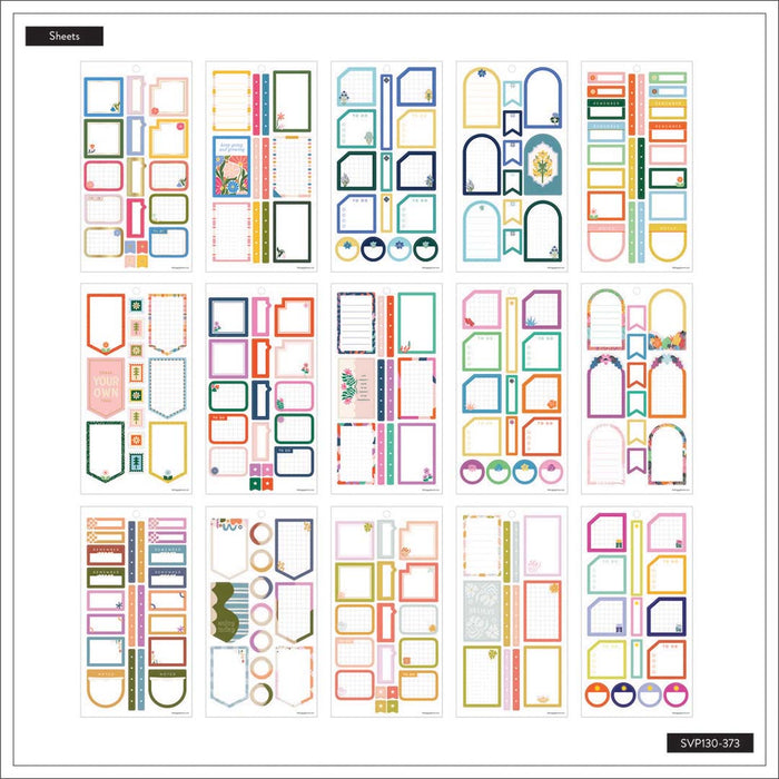 The Happy Planner CLASSIC Value Pack Stickers - Essential Boxes - 30 Sheets