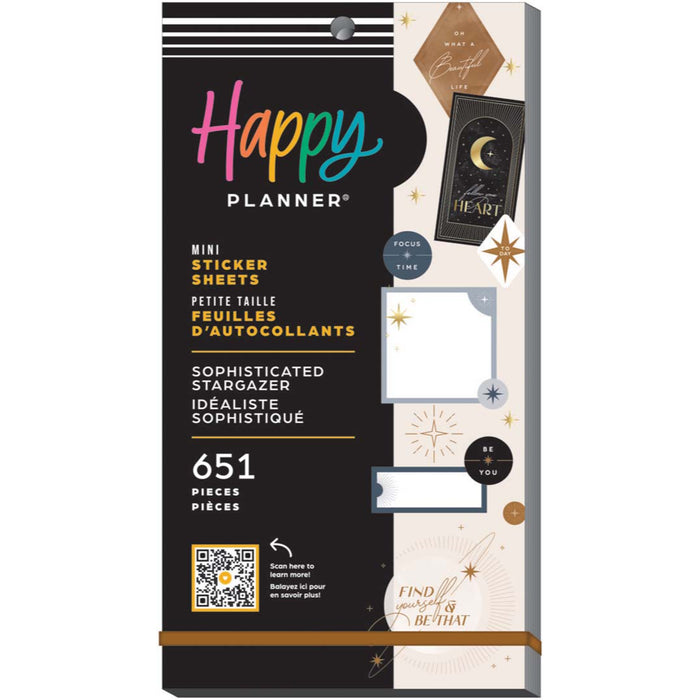 The Happy Planner MINI Value Pack Stickers - Sophisticated Stargazer - 30 Sheets