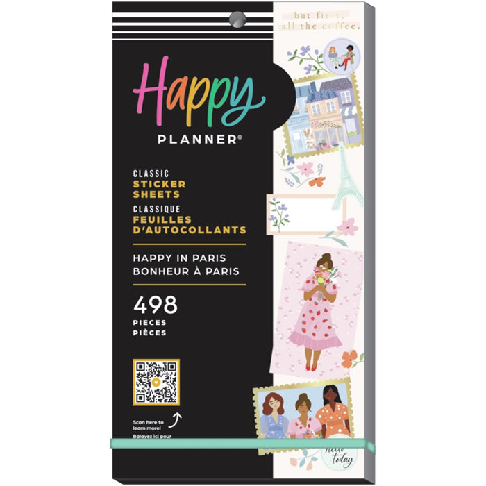 The Happy Planner CLASSIC Value Pack Stickers - Happy in Paris - 30 Sheets