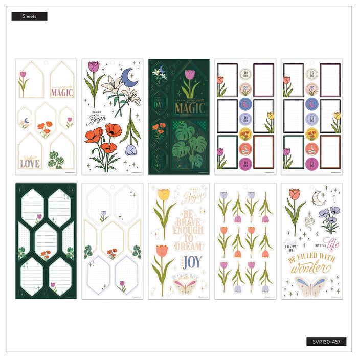 The Happy Planner CLASSIC Value Pack Stickers - Tinted Mosaic - 30 Sheets