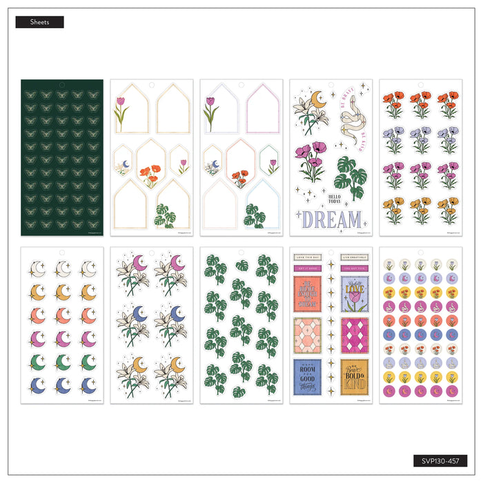 The Happy Planner CLASSIC Value Pack Stickers - Tinted Mosaic - 30 Sheets