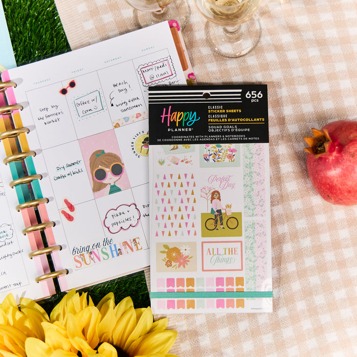 The Happy Planner CLASSIC Value Pack Stickers - Seasonal Squad Goals - 30 Sheets