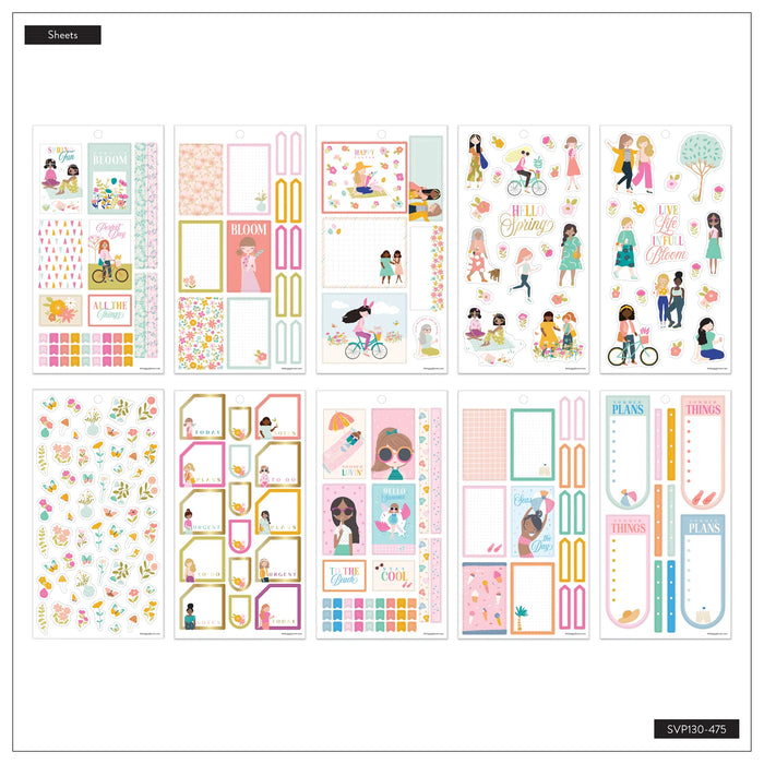 The Happy Planner CLASSIC Value Pack Stickers - Seasonal Squad Goals - 30 Sheets
