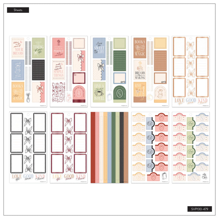 The Happy Planner CLASSIC Value Pack Stickers - Café Coquette - 30 Sheets