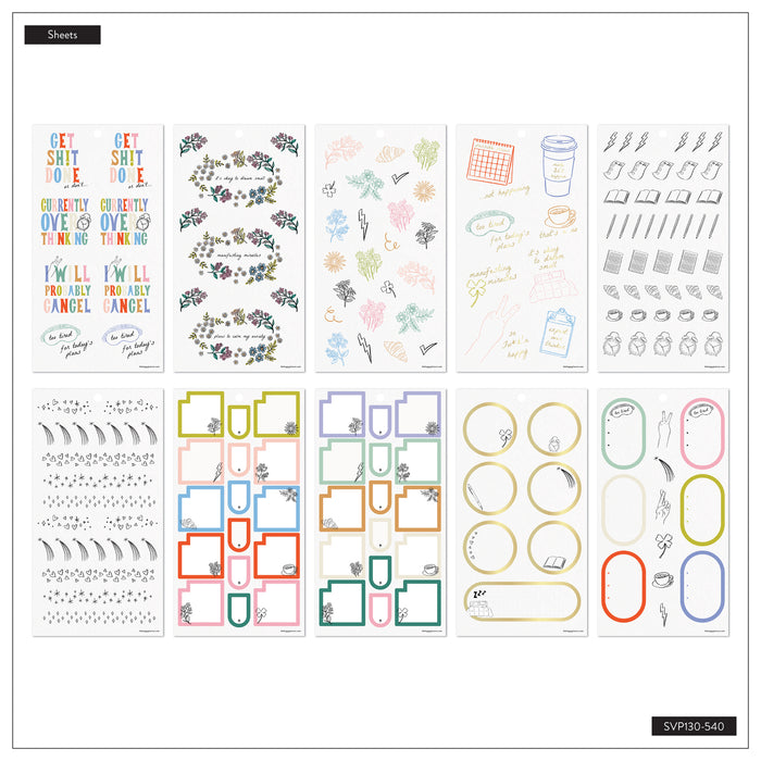 The Happy Planner Value Pack Stickers - Pajama Plans - 30 Sheets