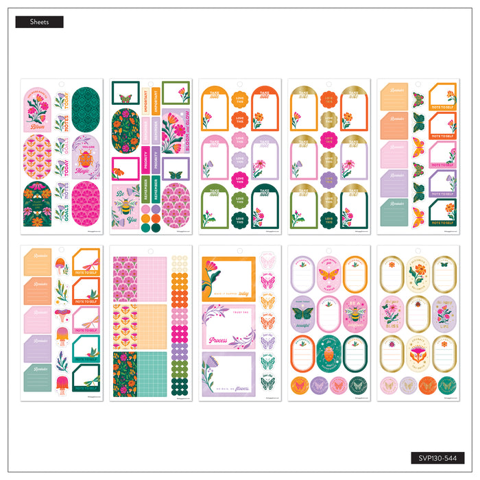 The Happy Planner Value Pack Stickers - Hive & Bloom - 30 Sheets