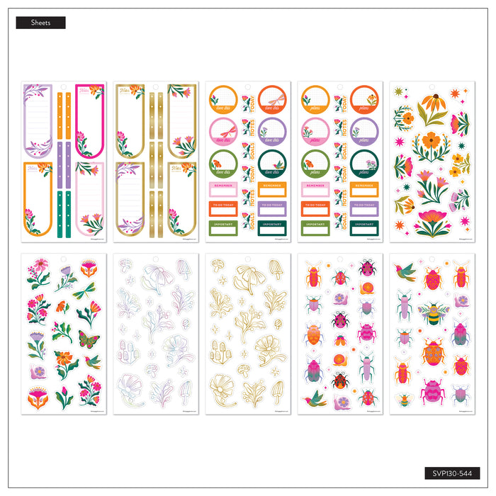 The Happy Planner Value Pack Stickers - Hive & Bloom - 30 Sheets