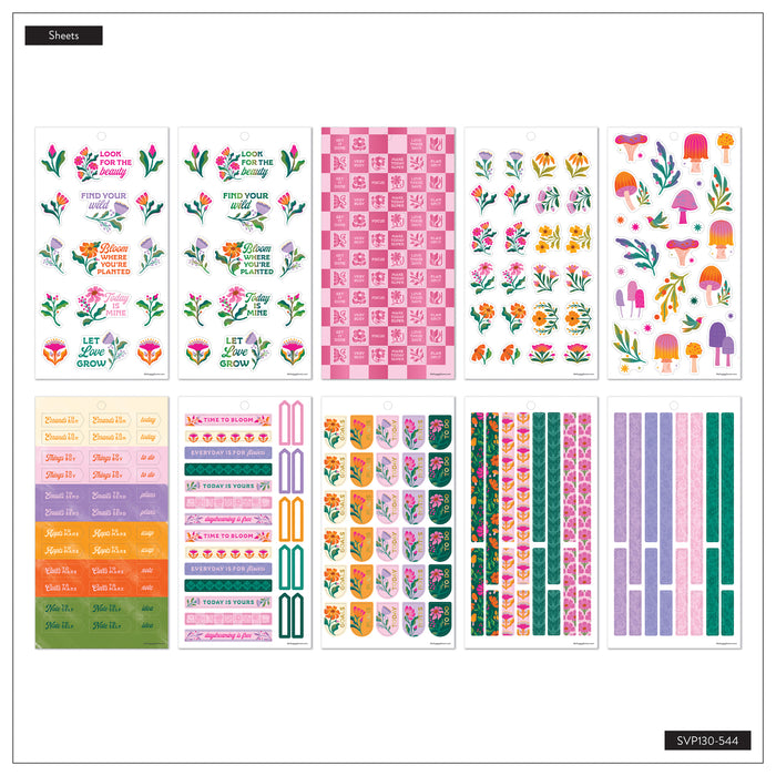 The Happy Planner Value Pack Stickers - Hive & Bloom - 30 Sheets
